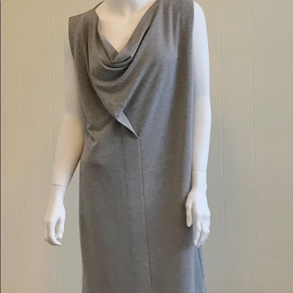 COS Dresses & Skirts - COS  Minimalist Gray Draped Neck Dress